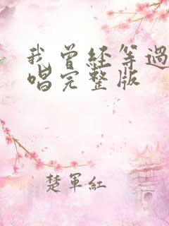 我曾经等过你原唱完整版