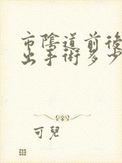 市阴道前后壁膨出手术多少钱啊