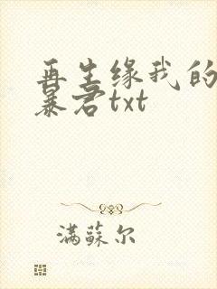 再生缘我的温柔暴君txt