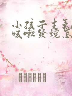 小孩子支气管炎咳嗽发烧怎么办