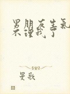 男朋友生气再也不理我了