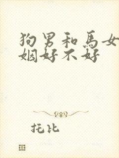 狗男和马女配婚姻好不好