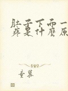 肚子下面一点点疼是什么原因