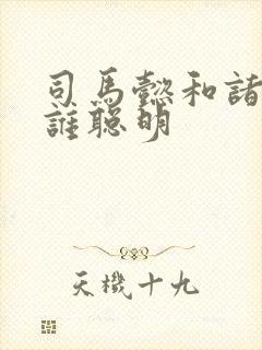 司马懿和诸葛亮谁聪明