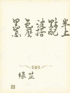 黑色波点半身裙怎么搭配上衣