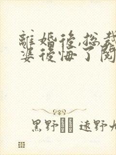 离婚后,总裁老婆后悔了阅读全文