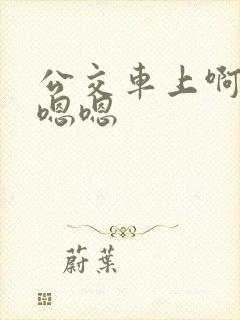 公交车上啊啊啊嗯嗯