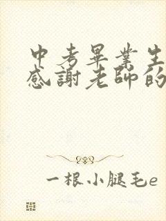 中考毕业生家长感谢老师的话简短