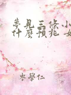 梦见三条小蛇是什么预兆 女性解梦