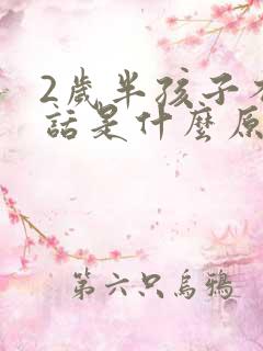 2岁半孩子不说话是什么原因