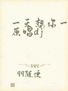 一天想你一万回原唱dj