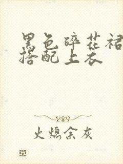 黑色碎花裙怎么搭配上衣