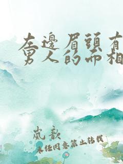 左边眉头有痣的男人的面相