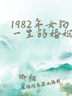 1982年女狗一生的婚姻