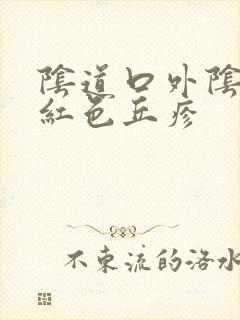 阴道口外阴有淡红色丘疹