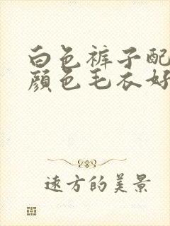 白色裤子配什么颜色毛衣好看