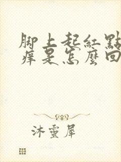 脚上起红点点很痒是怎么回事