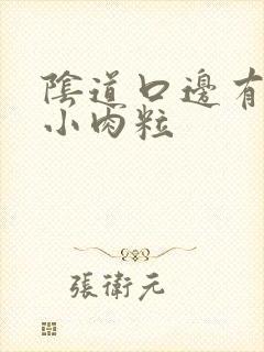 阴道口边有白色小肉粒