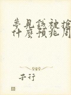 梦见钱被抢了是什么预兆周公解梦