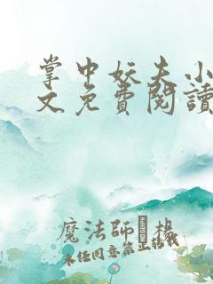 掌中妖夫小说全文免费阅读