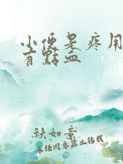 小便是疼用纸擦有点血