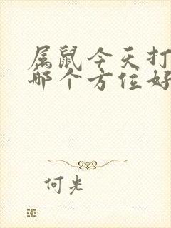 属鼠今天打牌坐哪个方位好