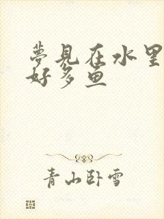 梦见在水里捞了好多鱼