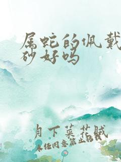 属蛇的佩戴红朱砂好吗