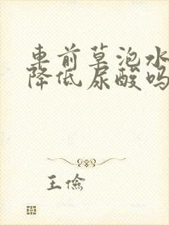 车前草泡水喝能降低尿酸吗