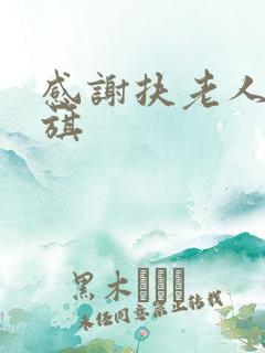 感谢扶老人的锦旗