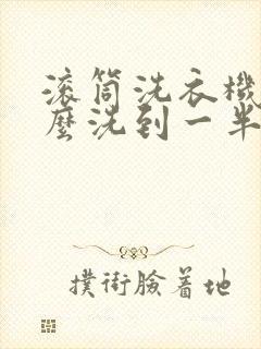 滚筒洗衣机为什么洗到一半就不洗了