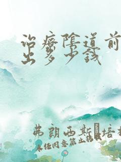 治疗阴道前壁膨出多少钱