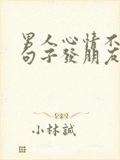 男人心情不好的句子发朋友圈