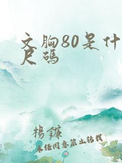 文胸80是什么尺码