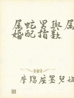 属蛇男与属马女婚配指数