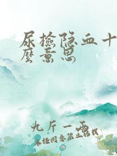 尿检隐血十1什么意思