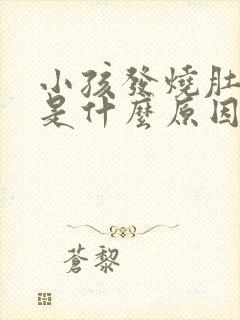 小孩发烧肚子胀是什么原因