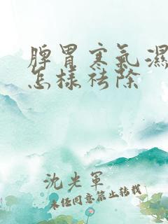 脾胃寒气湿气重怎样祛除