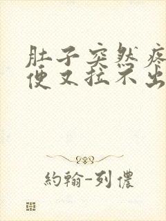 肚子突然疼想大便又拉不出