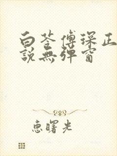 白苓傅琛正版小说无弹窗