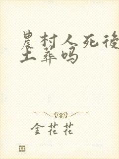 农村人死后可以土葬吗