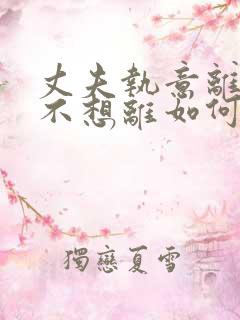 丈夫执意离婚我不想离如何挽救