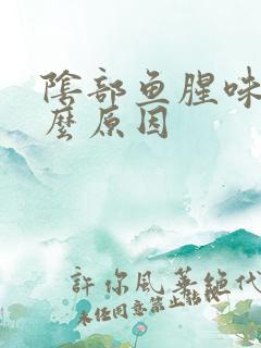 阴部鱼腥味是什么原因