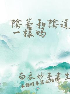 阴蒂和阴道高潮一样吗