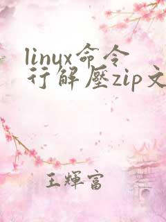 linux命令行解压zip文件