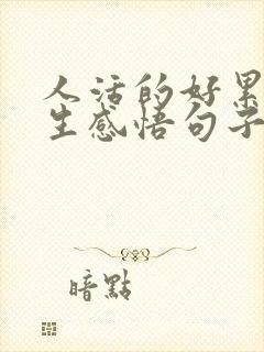 人活的好累的人生感悟句子