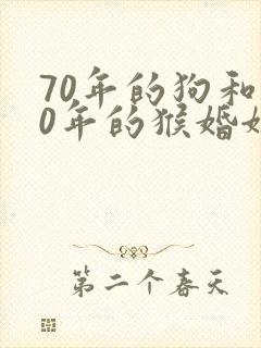 70年的狗和80年的猴婚姻相配吗