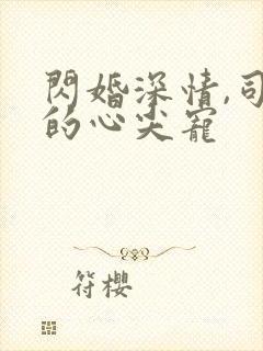 闪婚深情,司少的心尖宠