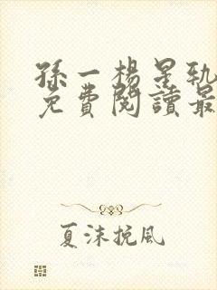 孙一杨星轨小说免费阅读最新章节