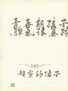 青春期孩子叛逆,脾气很暴躁,应该怎么管